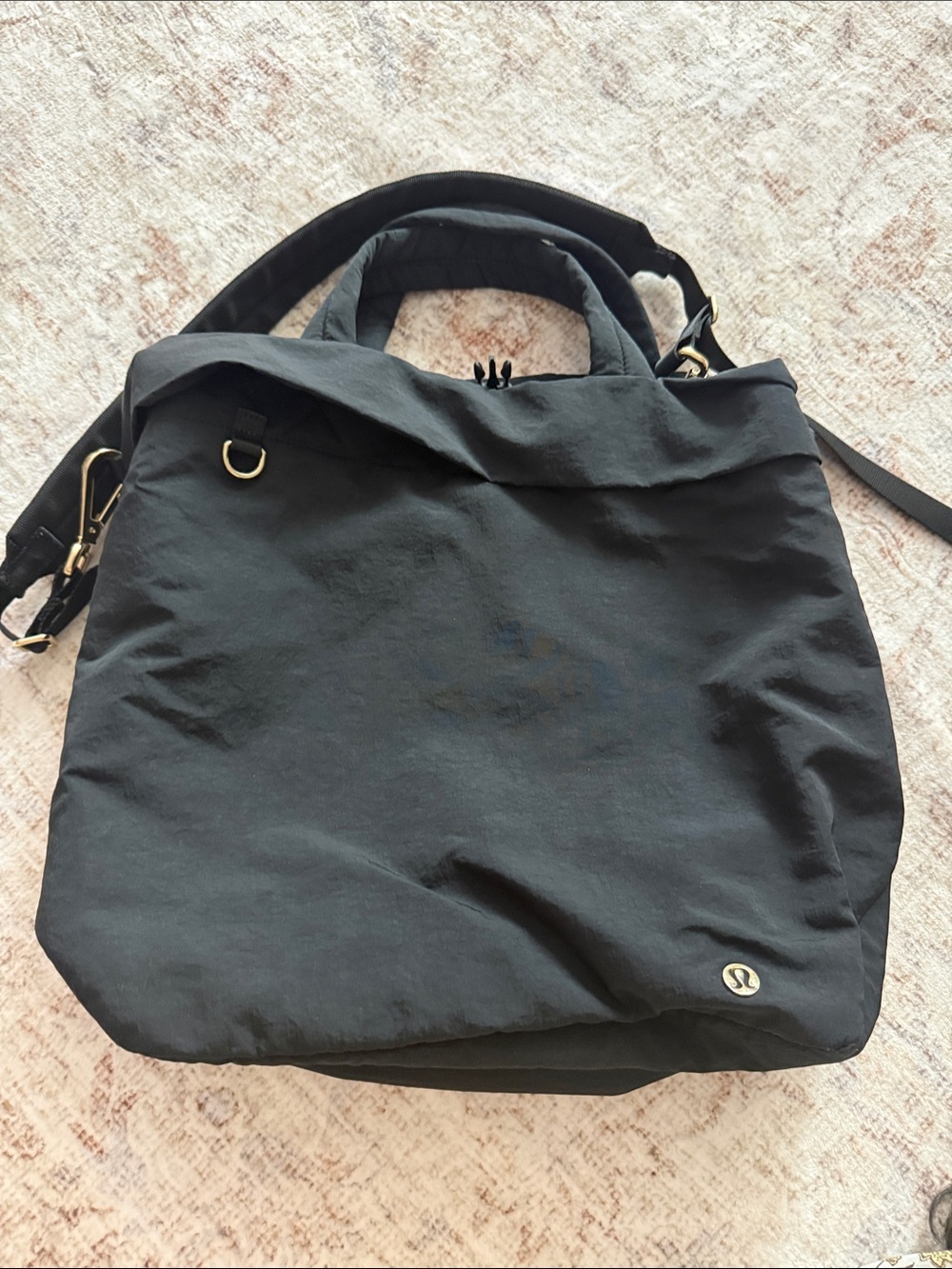 lululemon athletica Black Everyday Tote with Crossbody Strap